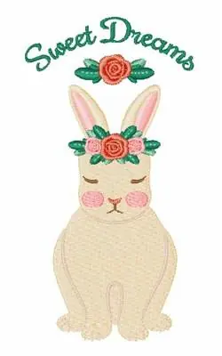 Sweet Dreams Embroidery Design Genuine