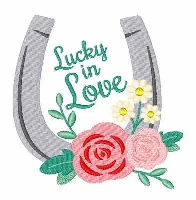 Lucky Love Embroidery Design Brand New
