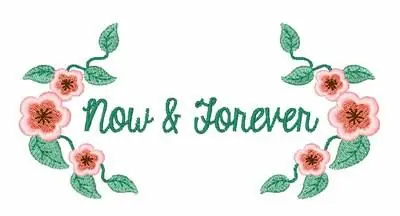 Fan Favorite Now Forever Embroidery Design