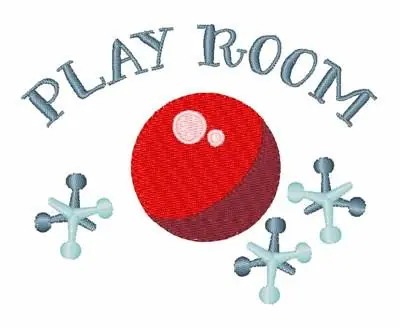Play Room Embroidery Design Worldwide Shipping
