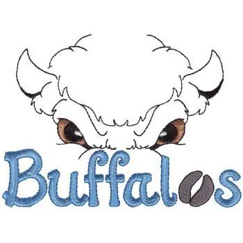 Buffalos Eyes Embroidery Design Fan Favorite