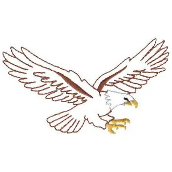 Eagle Outline Embroidery Design Seasonal Sale