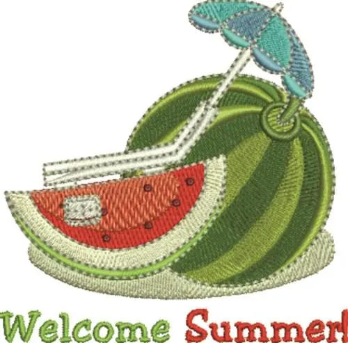 Flash Sale Welcome Summer Embroidery Design