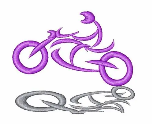 Abstract Motorbike Embroidery Design Price Drop