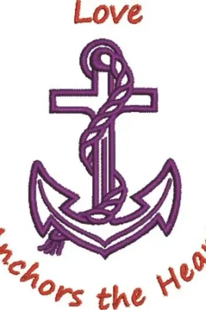 Anchor Love Embroidery Design Buy Direct