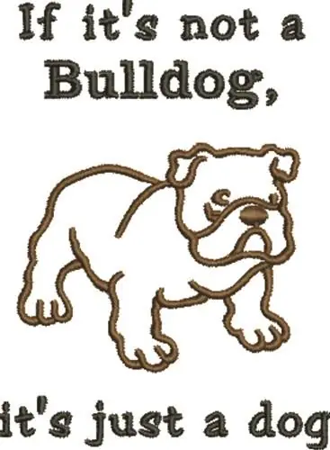 Just A Dog Embroidery Design While Supplies Last