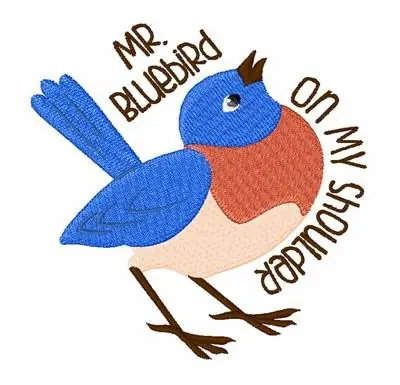 Best Choice Mr Bluebird Embroidery Design