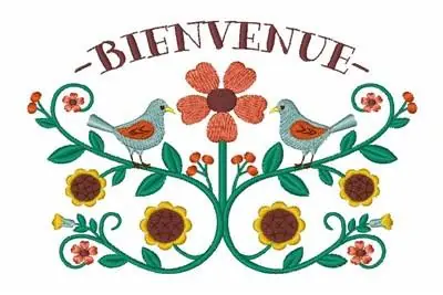 Professional Grade Bienvenue Embroidery Design
