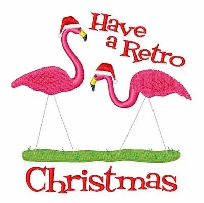 Free Shipping Retro Christmas Embroidery Design
