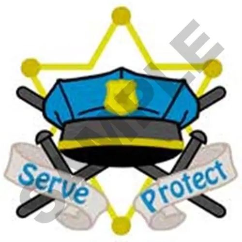 Serve & Protect Embroidery Design Top Rated