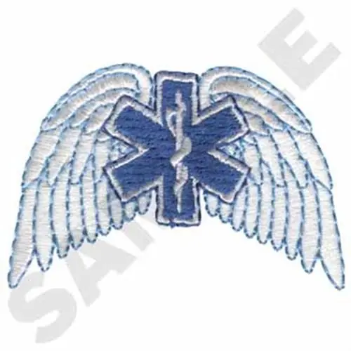 Warranty Included Star of Life Embroidery Design