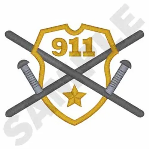 Police Badge Embroidery Design Buy Direct
