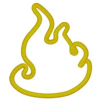 Flash Sale Applique Flame Embroidery Design
