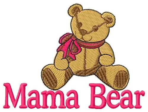 Weekend Sale Mama Bear Embroidery Design