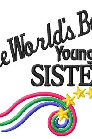 Younger Sister Embroidery Design Secure Checkout