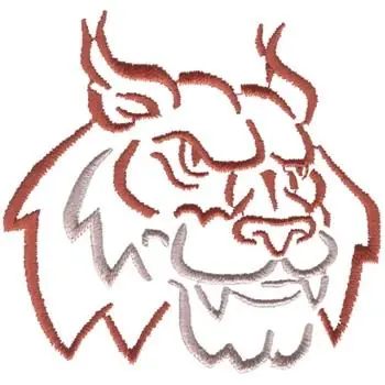Bobcat Outline Embroidery Design Hassle-Free Returns
