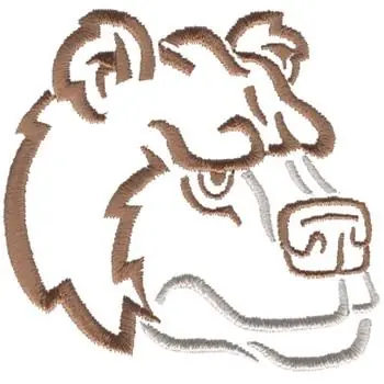 Bear Outline Embroidery Design Best Choice