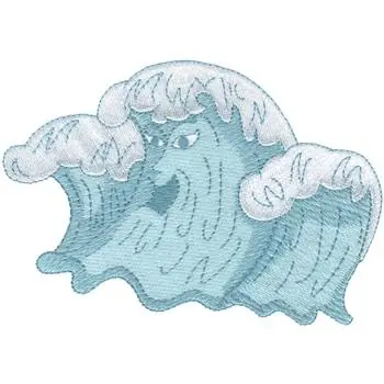 Angry Waves Embroidery Design New Release