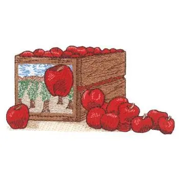 Apple Crate Embroidery Design Certified