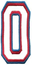 Athletic 0 Embroidery Design Genuine
