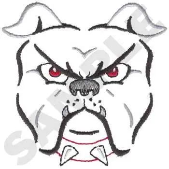 Bulldogs Embroidery Design Money Back Guarantee