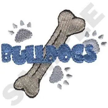 Bulldogs Embroidery Design Weekend Sale