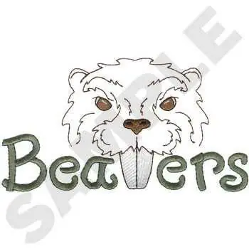 Beaver Head Embroidery Design Today Only