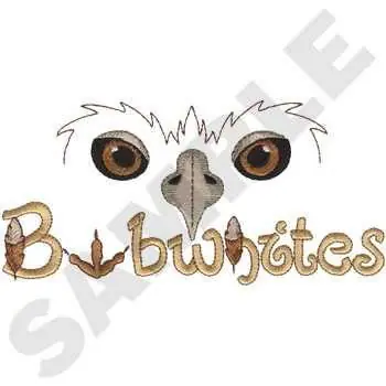 Bobwhites Mascot Embroidery Design Special Discount