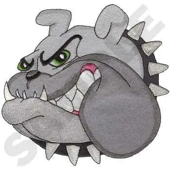 Bulldog Mascot Embroidery Design Top Rated