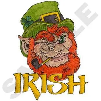 Best Price Irish Mascot Embroidery Design