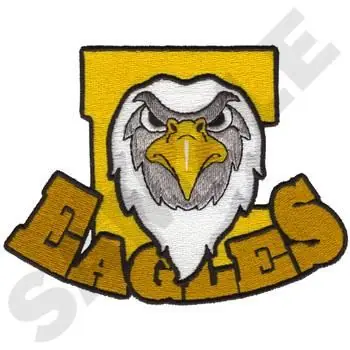 Bulk Order Eagle Mascot Embroidery Design
