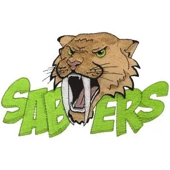 Affordable Sabers Mascot Embroidery Design