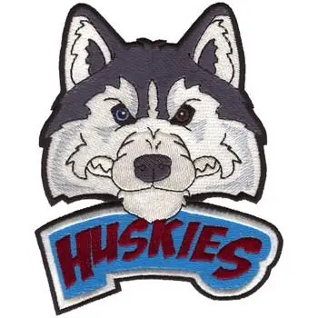 Hot Deal Huskies Mascot Embroidery Design