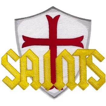 Saints Emblem Embroidery Design Modern