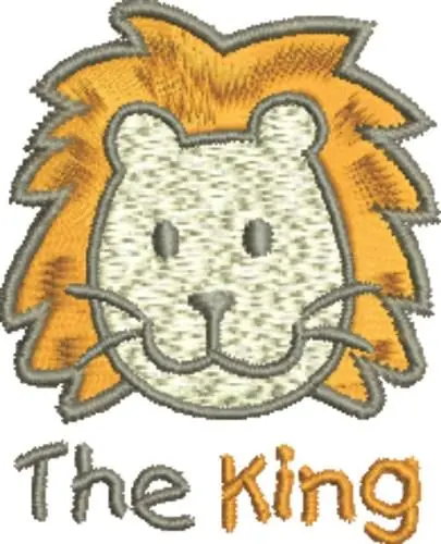 The King Embroidery Design Instant Buy