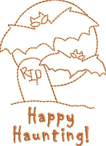 Weekend Sale Happy Haunting Embroidery Design