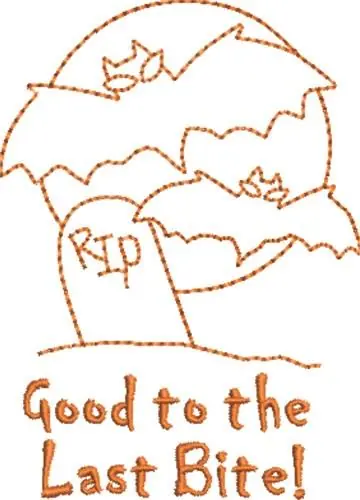 Last Bite Embroidery Design Super Sale