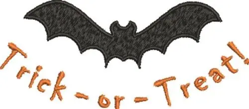 Trick or Treat! Embroidery Design Free Delivery