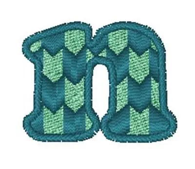 High Quality Modern Chevron Font n Embroidery Design