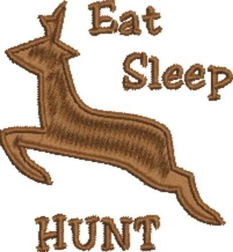Deer Hunt Embroidery Design Shop Now