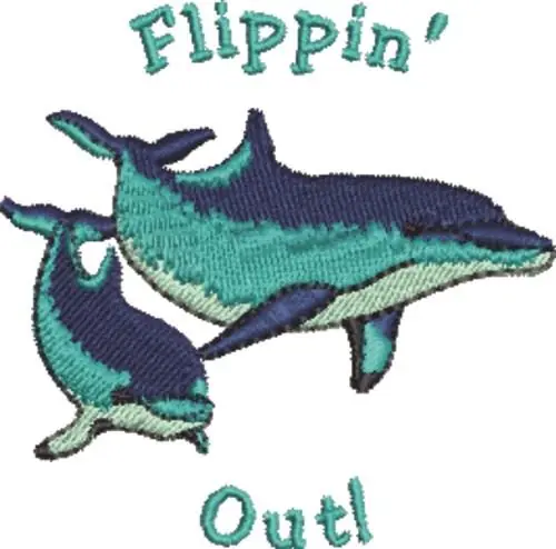 Deal Flippin Out Embroidery Design