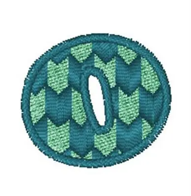 Modern Chevron Font o Embroidery Design Premium
