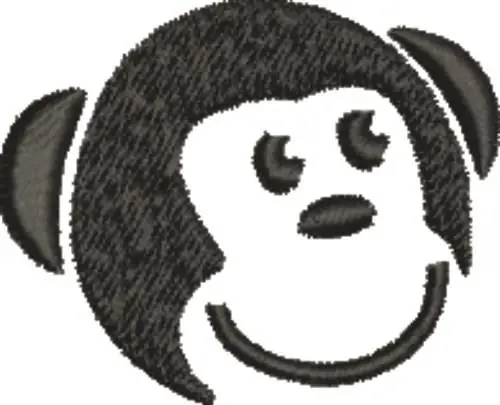 Weekend Sale Monkey Head Embroidery Design