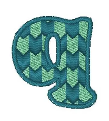 Bulk Order Modern Chevron Font q Embroidery Design