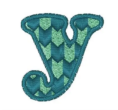 Clearance Modern Chevron Font y Embroidery Design