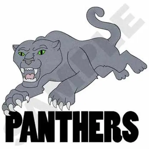 Last Chance Panthers Embroidery Design