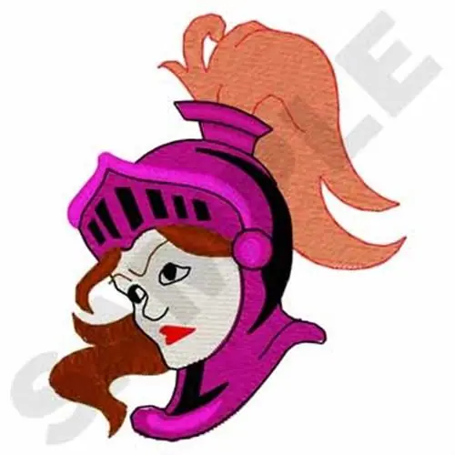 Place Order Lady Knight Embroidery Design