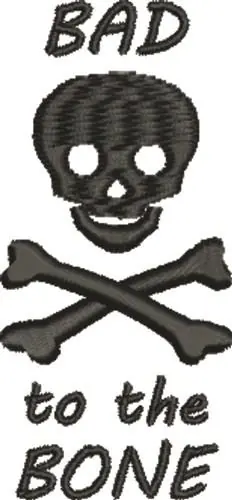 Skull Bad Embroidery Design Trending