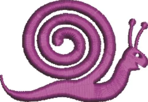Grab Now Snail Bug Embroidery Design