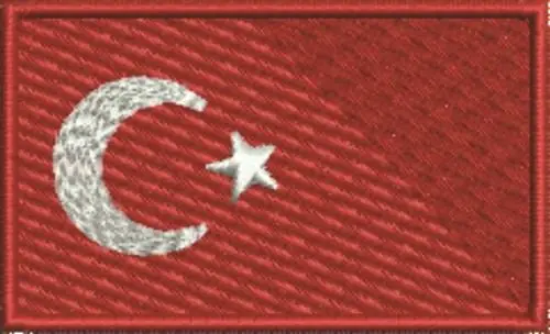 Best Price Turkey Flag Embroidery Design